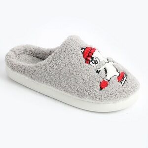 Gray Snoopy Slippers